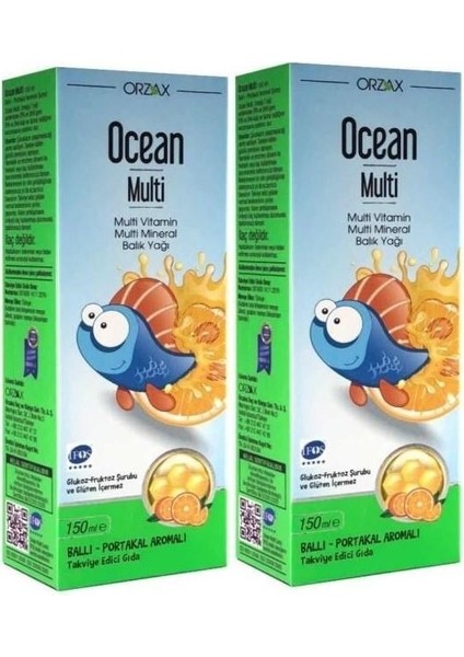 Ocean Multi Şurup 150 ml x 2 Adet