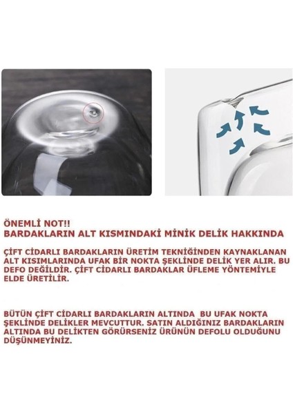 Çift Camlı Çift Cidarlı Cam Kupa 350ml Ev Ofis Fincanı Çift Katlı Isı Yalıtımlı Kulplu Bardak 2Lİ indirimleri