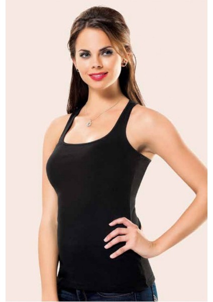 10 Adet, Bayan Kaşkorse Uzun Atlet %92 Pamuk - %8 Likra Siyah