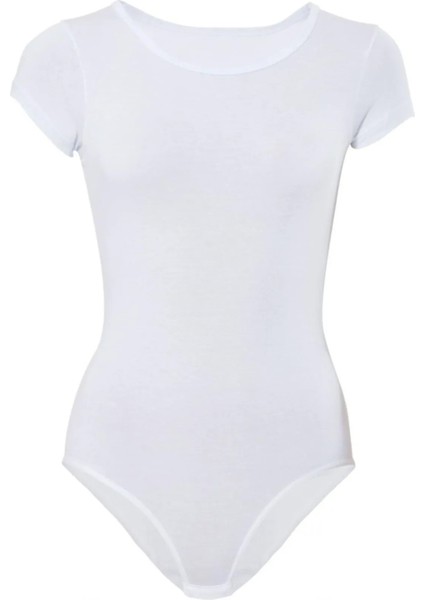 5 Adet, Likralı Pamuk Kısa Kol Kadın Çıtçıtlı Body %92 Pamuk - %8 Likra Beyaz fiyatları