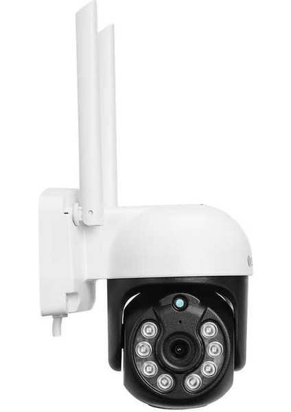 PTZ01 Siyah/Beyaz 2 MP Lens 3.6mm Hareket algılamalı Smart PTZ Dome TF Kart Wifi IP Kamera Tuya Destekli