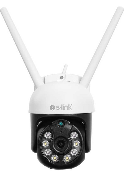 PTZ01 Siyah/Beyaz 2 MP Lens 3.6mm Hareket algılamalı Smart PTZ Dome TF Kart Wifi IP Kamera Tuya Destekli