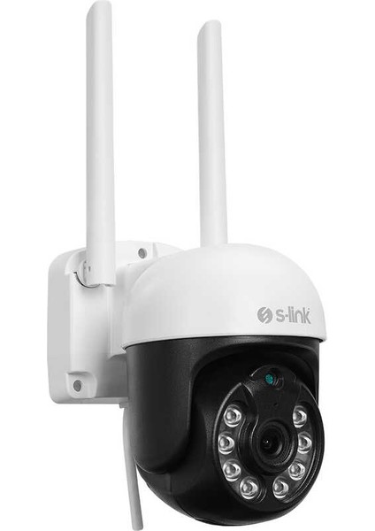 PTZ01 Siyah/Beyaz 2 MP Lens 3.6mm Hareket algılamalı Smart PTZ Dome TF Kart Wifi IP Kamera Tuya Destekli