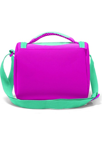 Coral High Kids Su Yeşili Pembe Kedi Desenli Thermo Beslenme Çantası 11707
