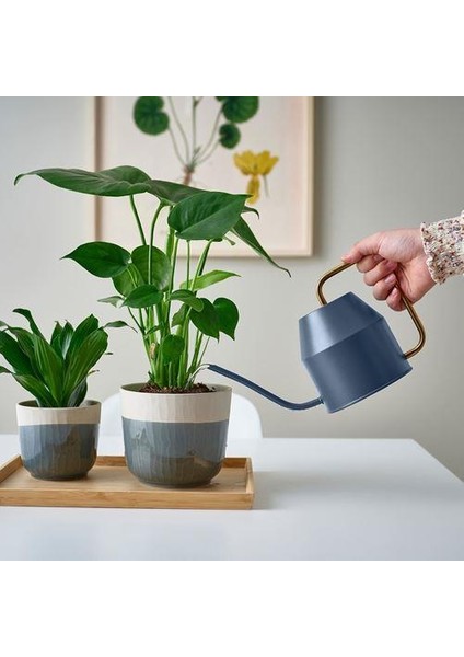 Bitki Sulama Kabı Mavi-Gold Renk Meridyendukkan 0.9 Lt Galvanizli Çelik modelleri