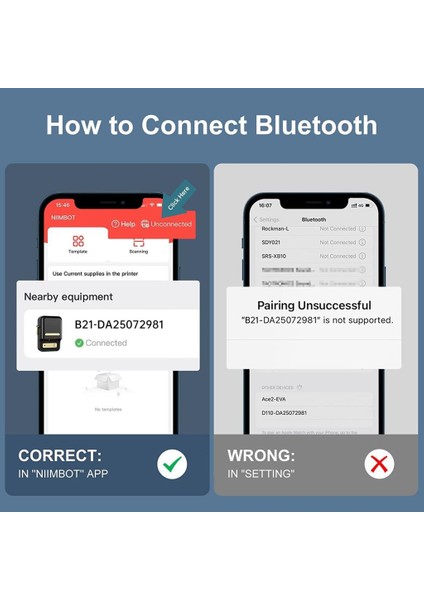 B21 Etiket Makinesi Kablosuz Taşınabilir Bluetooth - USB Şarjlı Siyah (Türkiye Garantili) fiyatları