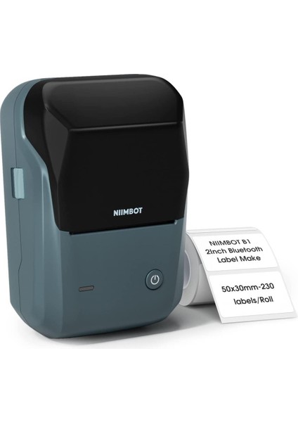 B1 Etiket Makinesi Kablosuz Taşınabilir Bluetooth - USB Şarjlı Pc'yi Destekler (Türkiye Garantili)