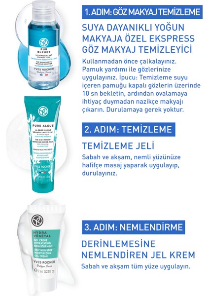 Yves Rocher Normal/Kuru Ciltlere Özel Makyaj Temizleyici Tanışma Seti modelleri