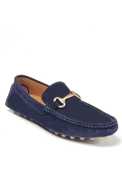 Erkek Oxford/ayakkabı TZ-13804 John May 46 Navy Blue Süet