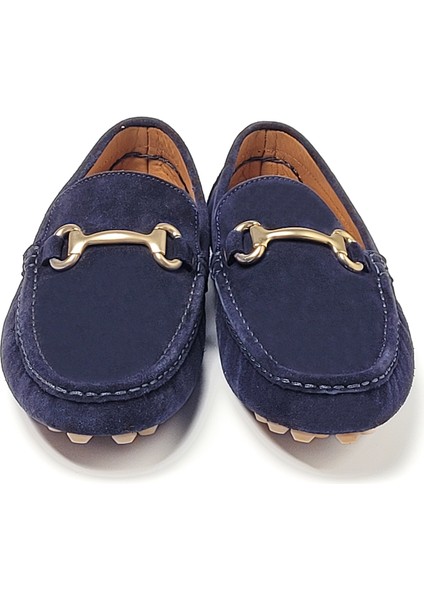 Erkek Oxford/ayakkabı TZ-13804 John May 46 Navy Blue Süet modelleri