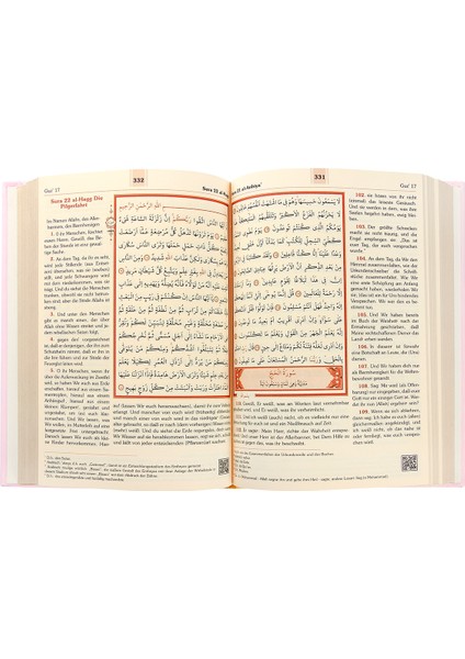 Almanca Mealli Kuran Seti - Pembe modelleri