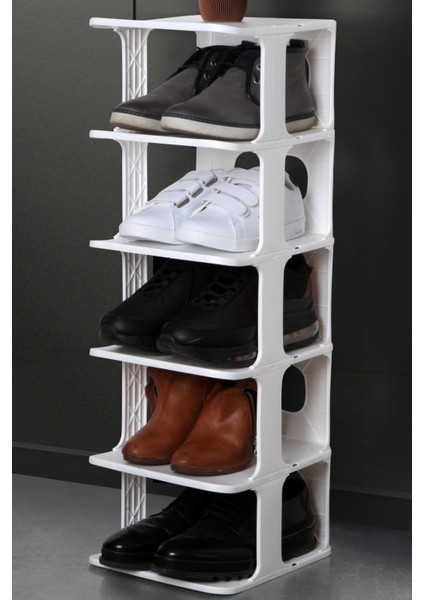 5 Katlı Plastik Ayakkabılık Raf Düzenleyici Organizer