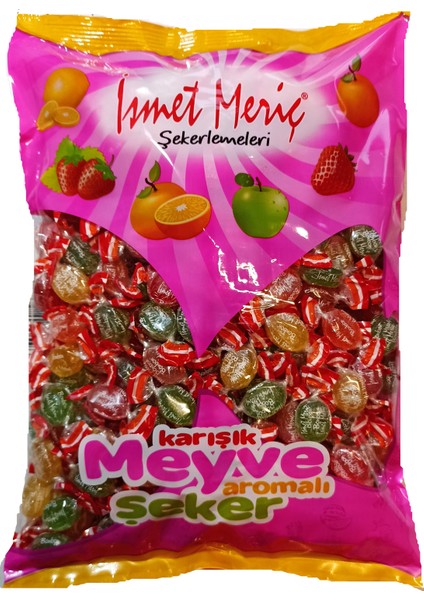 Karışık Meyveli 1Kg Bayramlık İkramlık Bonbon Şekeri