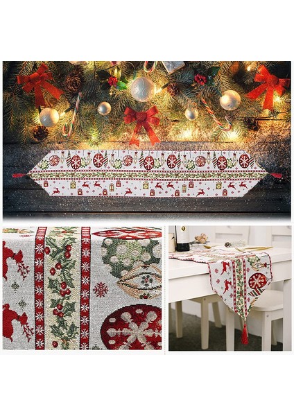 Noel Ren Geyiği Top ile Masa Örtüsü (Yurt Dışından) modelleri