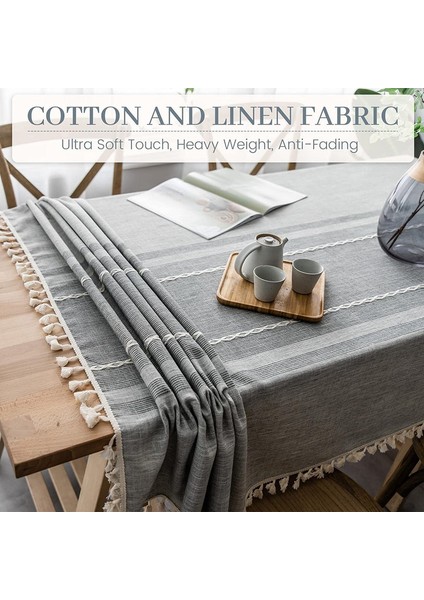 Dikdörtgen Keten Masa Örtüsü (Yurt Dışından) fiyatları