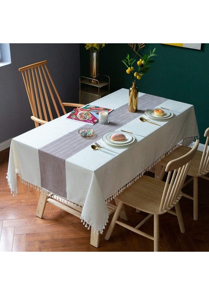 Dantel Masa Örtüsü (Kahve, 90*140CM) (Yurt Dışından)