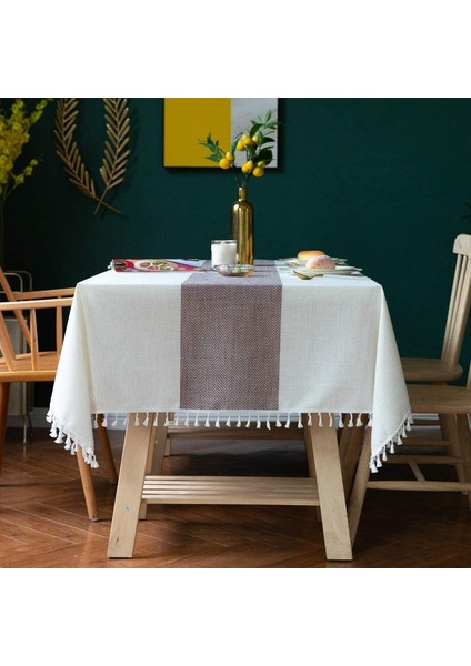 Dantel Masa Örtüsü (Kahve, 90*140CM) (Yurt Dışından) fiyatları