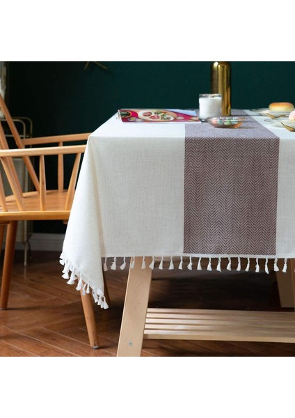 Dantel Masa Örtüsü (Kahve, 90*140CM) (Yurt Dışından) fırsatları