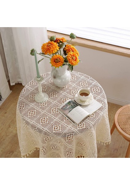 Yuvarlak Masa Örtüsü Bohem Renkte (Yurt Dışından) modelleri