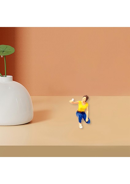 1/64 Boyalı Insanlar Selfie Insanlar Model Diorama Figürinler Sarı (Yurt Dışından) indirimleri