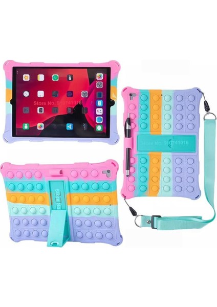 Apple iPad 7. Nesil 10.2 Inç (2019) Popit Funny Case Tablet Kılıfı (A2197-A2198-A2200)