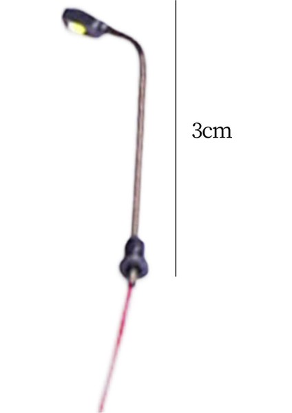 10X Model Demiryolu Lambası Posta Ho Ölçekli LED Dıy El Sanatları Lampostları 3cm (Yurt Dışından) indirimleri