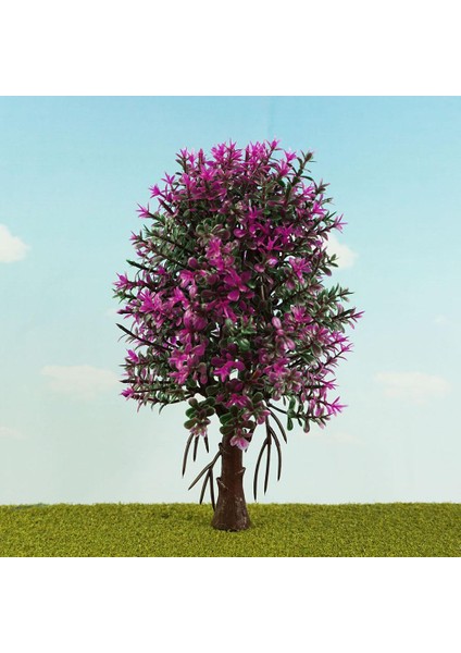 1/50 Dıy Demiryolu Düzeni Sahnesi Aksesuarı Için Boyalı Model Çiçek Ağacı 190MM E (Yurt Dışından)