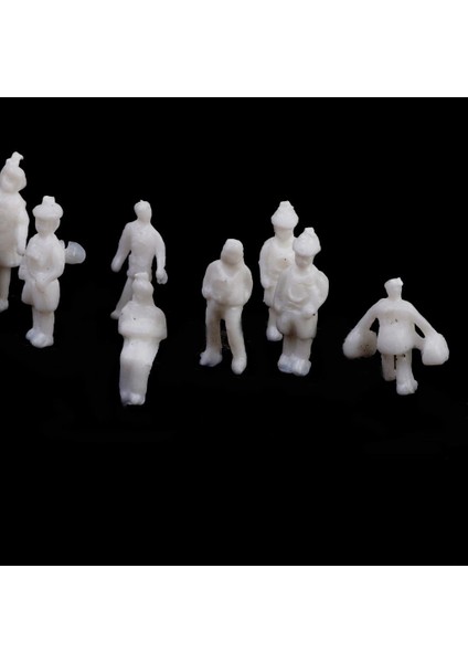 100X Beyaz Boyasız Model Şekil Insanlar Tren Demiryolu Mimarisi Z 1: 200 1 cm (Yurt Dışından)