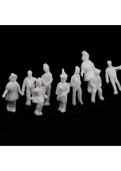 100X Beyaz Boyasız Model Şekil Insanlar Tren Demiryolu Mimarisi Z 1: 200 1 cm (Yurt Dışından)