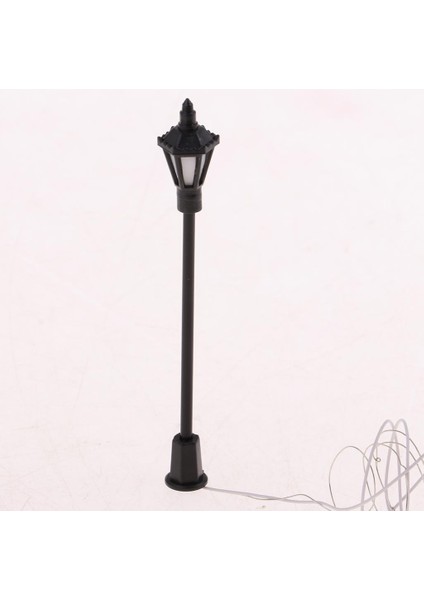 Model Park Manzara Dekorasyonları Için 20 Pc LED Street Light Lappost Ho Ölçeği (Yurt Dışından) modelleri