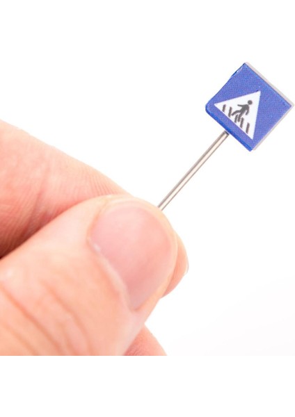 14 Adet 1/87 Ho Mini Trafik Tabela Tren Otoyolu Sahne Düzen Dekorasyonu (Yurt Dışından) modelleri