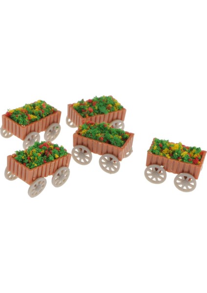 5x Model Dikdörtgen Flowerbed Park Bahçe Demiryolu Sınır Parterre 1:75 Ölçekli (Yurt Dışından)