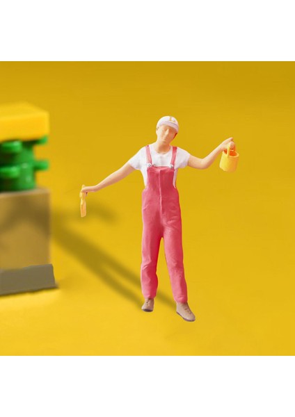 Reçine 1:87 Minyatür Insanlar Figürinler Boyacı Figürinler Mikro Peyzaj Pembe (Yurt Dışından) indirimleri