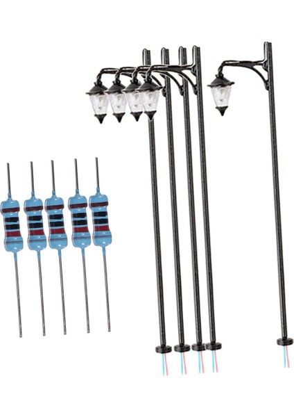 3V 1:87 Ho Ölçekli Model Sokak Lights Retro Lmppost Bahçe Mikro Peyzaj (Yurt Dışından)
