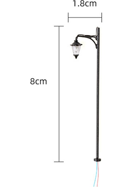 3V 1:87 Ho Ölçekli Model Sokak Lights Retro Lmppost Bahçe Mikro Peyzaj (Yurt Dışından)