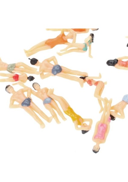 20 Pock 1: 150 Renkli Boyalı Model Plaj Düzeni Insanlar Rakamlar N Ölçeği (Yurt Dışından)