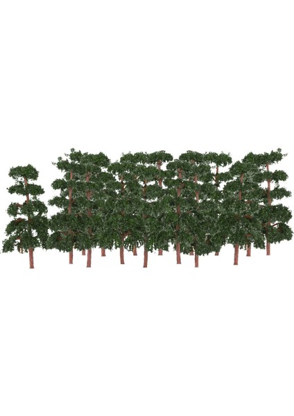 20 Adet Model Çam Ağacı Düzeni Tren Garden Park Diorama Manzarası 1: 150 N Ölçek (Yurt Dışından) fiyatları