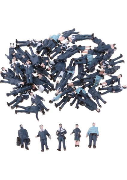 56 Adet 1/150 Çok Renkli Polis Insanları Aksiyon Figürü N Tren Demiryolu Için Mini (Yurt Dışından)