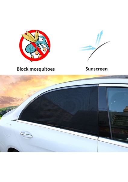 Araba Gölgelik Araç Yan Cam Güneşlik Oto Örtü Perde Kılıf Güneşliği Arka Yan Cam Için Güneşlik Emzirme Örtüsü Yan Cam Perdesi 2 Adet