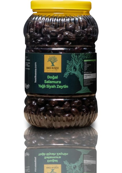 Doğal Salamura Yağlı Siyah Zeytin 1900 gr