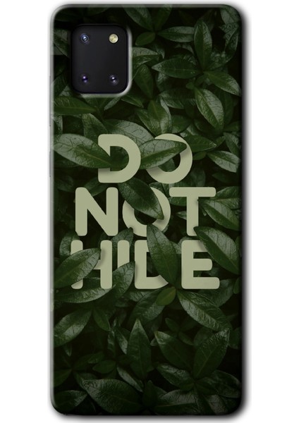 Samsung Galaxy Note 10 Lite Kılıf Hd Desen Baskılı Arka Kapak - Do Not Hide