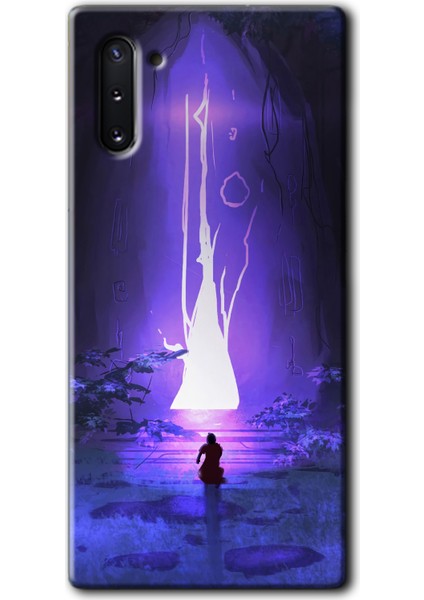 Samsung Galaxy Note 10 Kılıf Hd Desen Baskılı Arka Kapak - Wanderer Silhouette