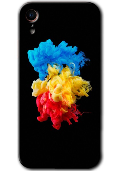 iPhone Xr Kılıf Hd Desen Baskılı Arka Kapak - Black 1