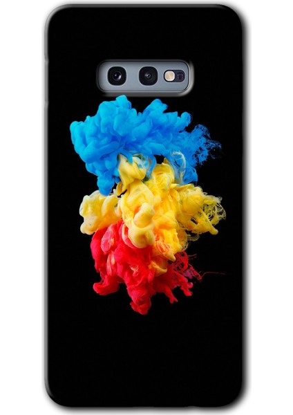 Samsung Galaxy S10E Kılıf Hd Desen Baskılı Arka Kapak - Black 1