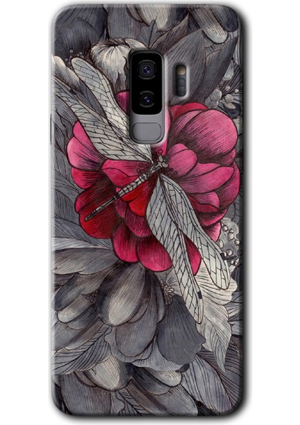 Samsung Galaxy S9 Plus Kılıf Hd Desen Baskılı Arka Kapak - Kelebek Ömrü