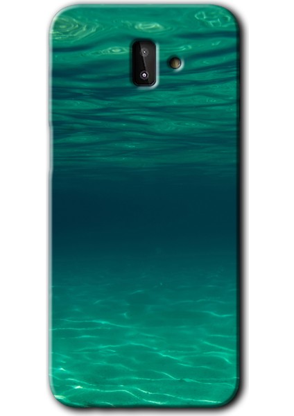 Samsung Galaxy J8 Kılıf Hd Desen Baskılı Arka Kapak - Derin Deniz