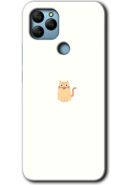 General Mobile Gm 21 Kılıf Hd Desen Baskılı Arka Kapak - Cat Minimalism