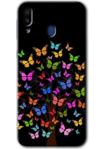 Samsung Galaxy M20 Kılıf Hd Desen Baskılı Arka Kapak - Cacti Prairies