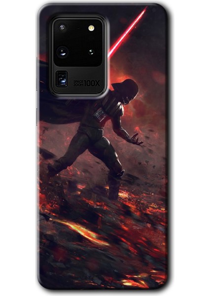 Samsung Galaxy S20 Ultra Kılıf Hd Desen Baskılı Arka Kapak - Darh Vader Wars