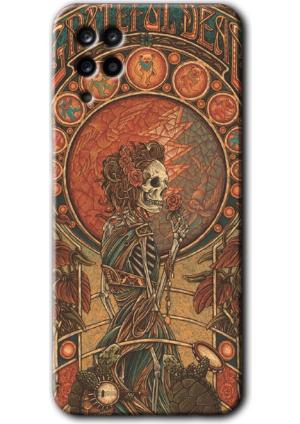 Samsung Galaxy M12 Kılıf Hd Desen Baskılı Arka Kapak - Iskelet Aşk